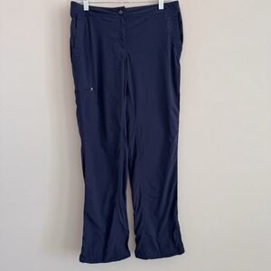 L.L.Bean Womens Hiking Pants Size 6 Blue Nylon Spandex Outdoor Travel